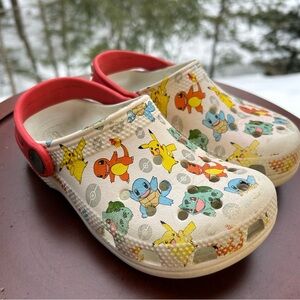 Pokémon Crocs Kids Size 11 | Pikachu Charmander Squirtle Bulbasaur | Play Shoe
